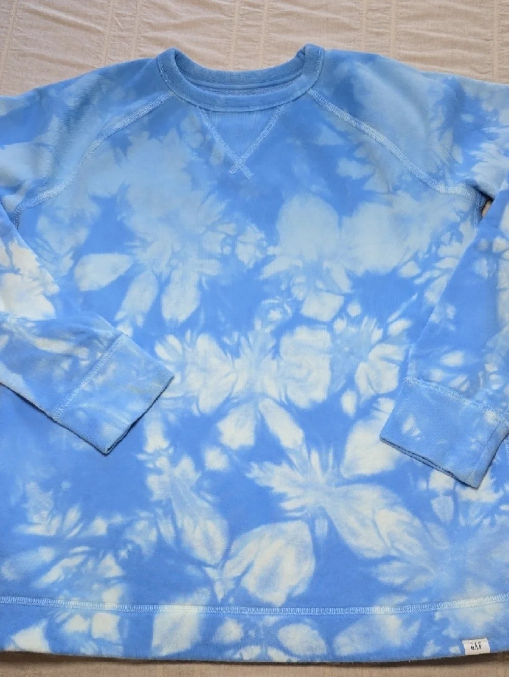 GAP Kids Blue & White Tie-Dye Sweatshirt Size XL (12)